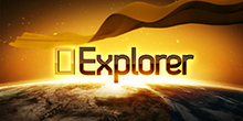 The National Geographic Explorer title card over a glowing horizon of Earth.
